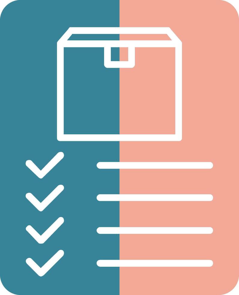 Inventory Glyph Two Color Icon vector