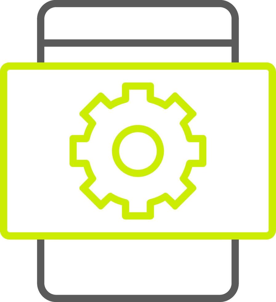 Mobile Optimization Line Two Color Icon vector