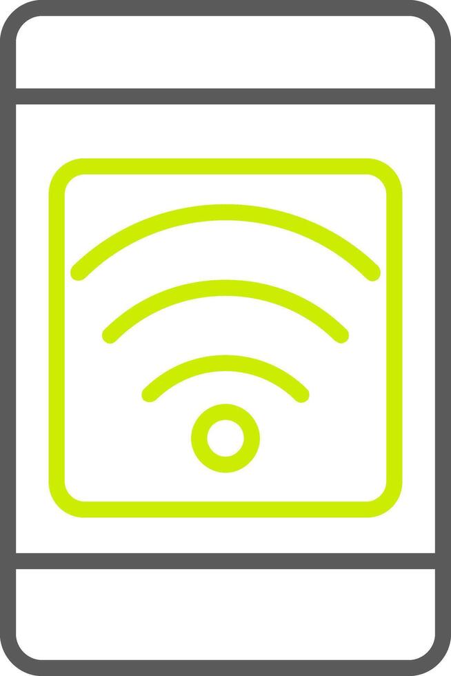 Mobile Connection Line Two Color Icon vector