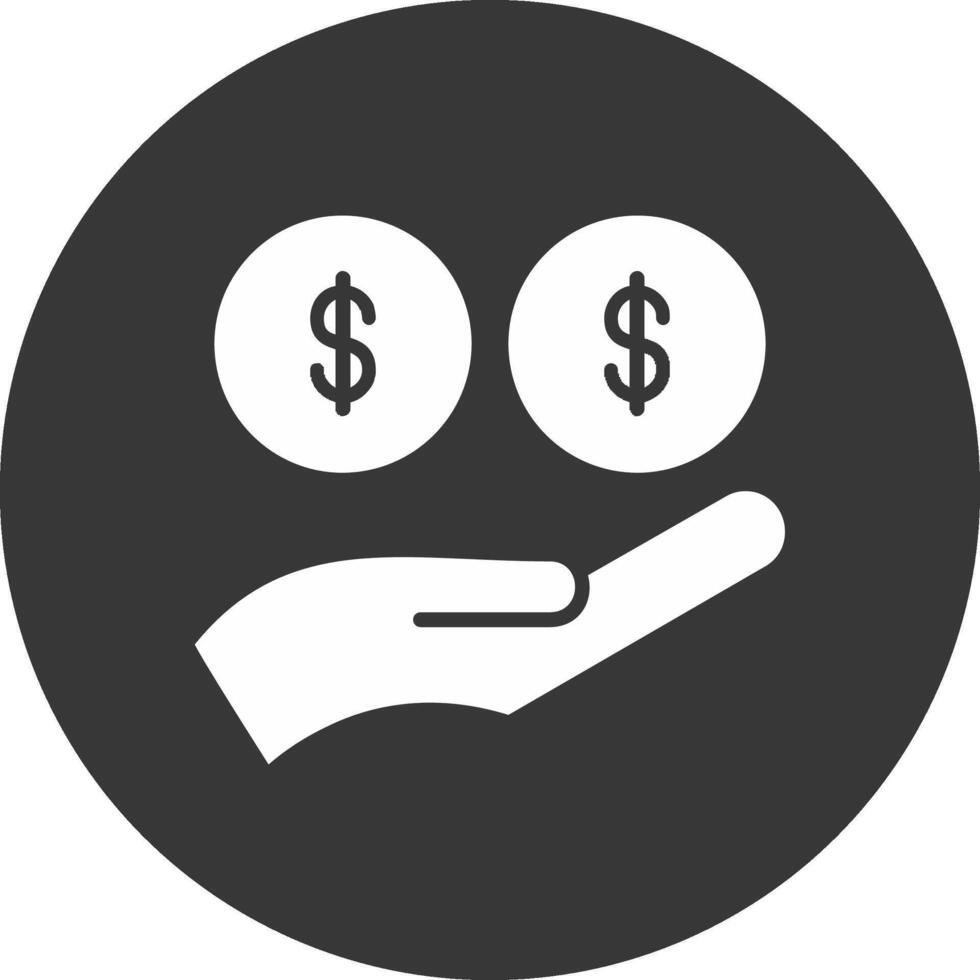 Buyer Glyph Inverted Icon vector