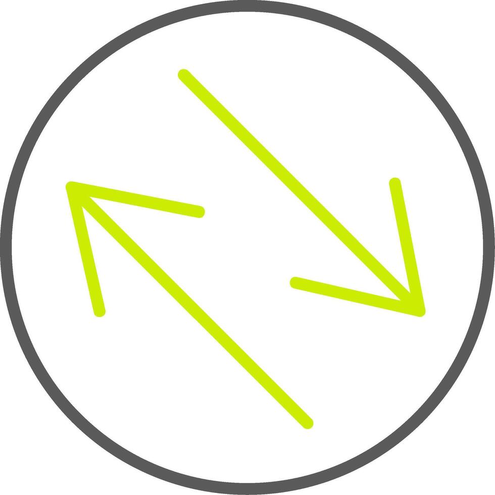 Swap Line Two Color Icon vector