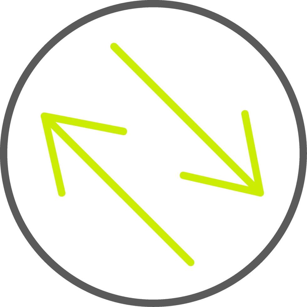 Swap Line Two Color Icon vector