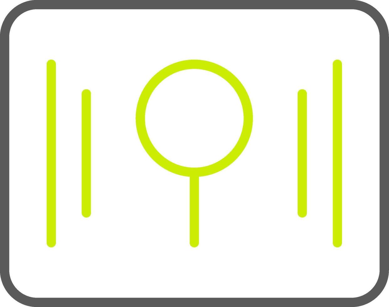 Key Hole Line Two Color Icon vector