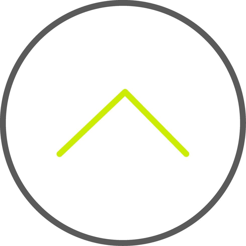 Chevron Line Two Color Icon vector