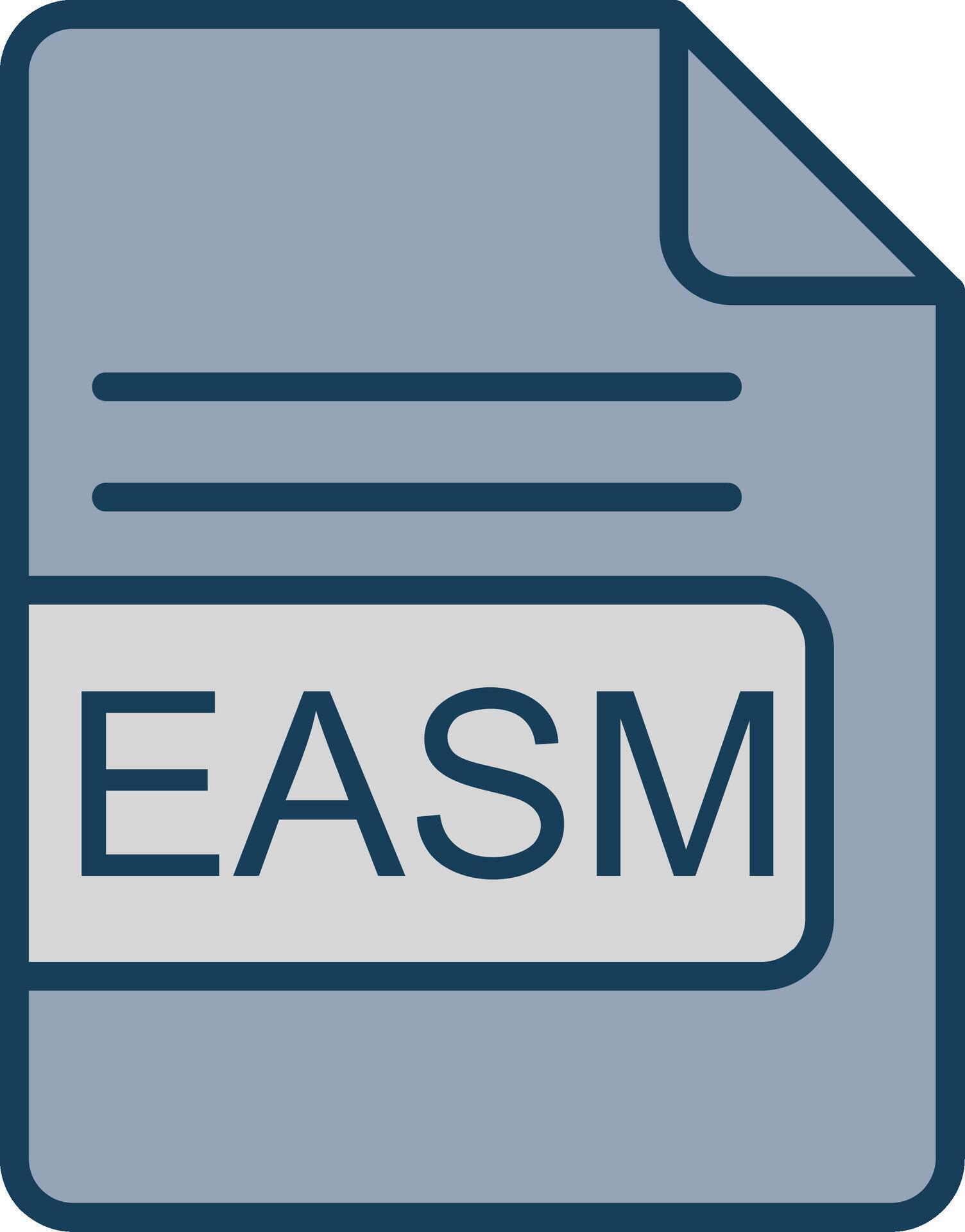 EASM File Format Line Filled Grey Icon 43477530 Vector Art at Vecteezy