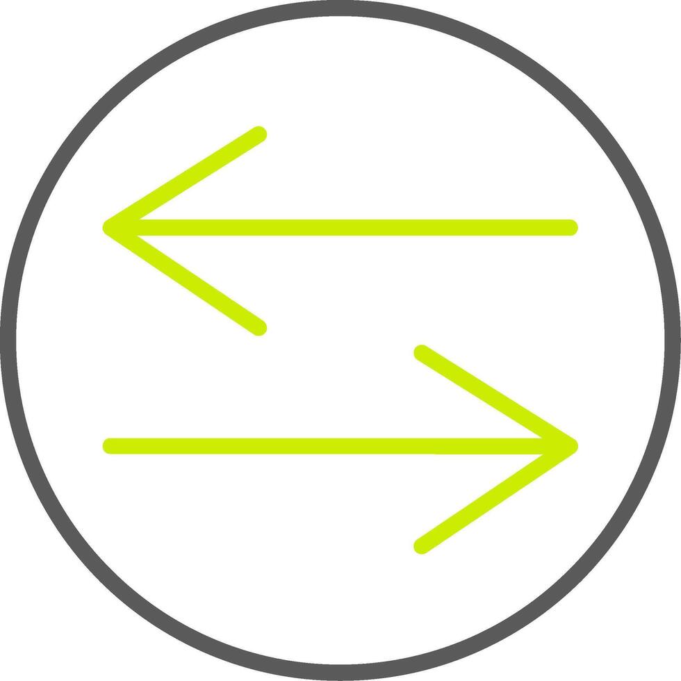 Swap Line Two Color Icon vector