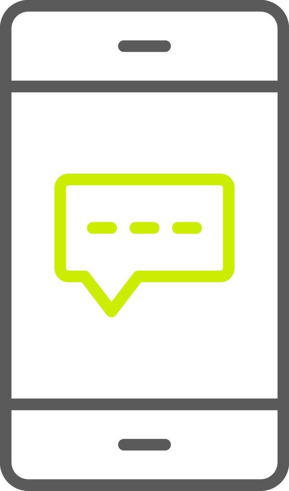 Live Chat Line Two Color Icon vector