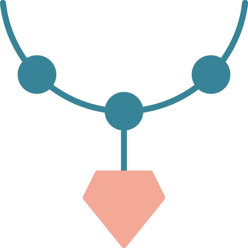 Locket Glyph Two Color Icon vector