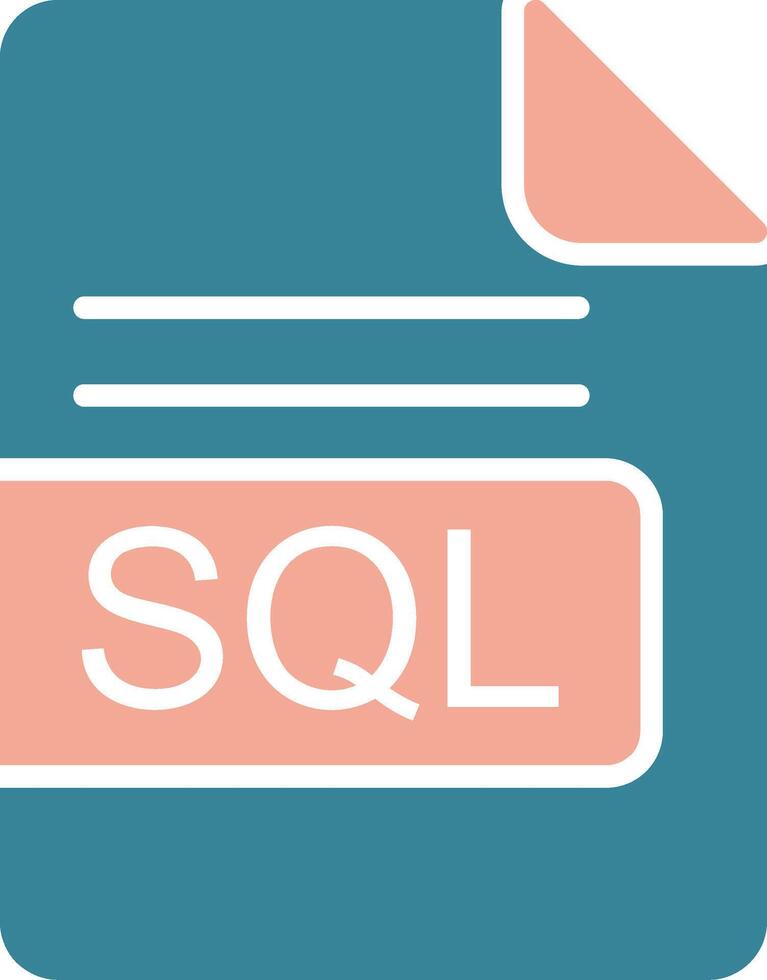SQL File Format Glyph Two Color Icon 43477973 Vector Art at Vecteezy