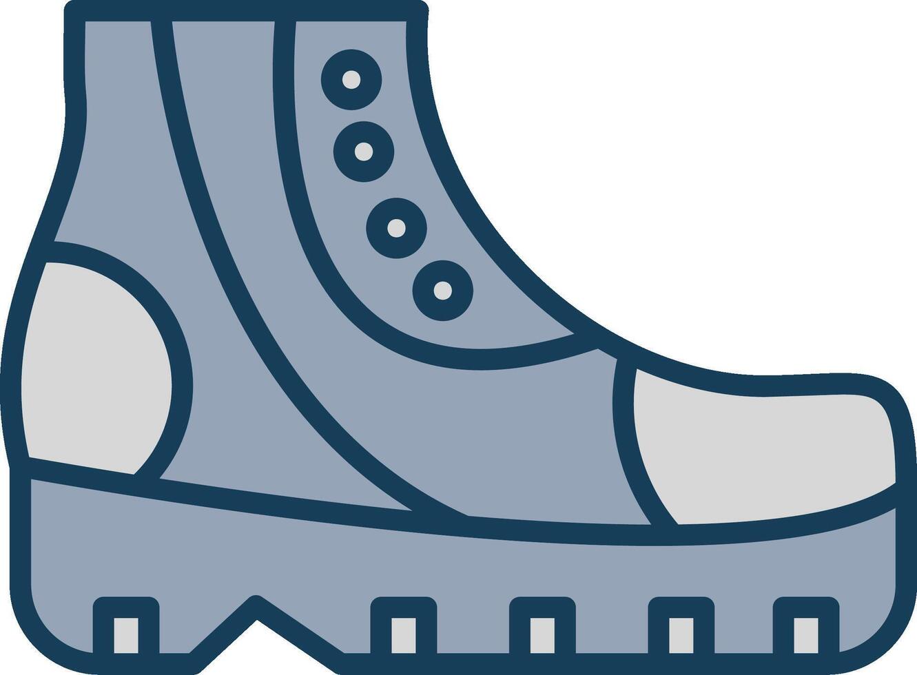 Zapatos línea lleno gris icono vector