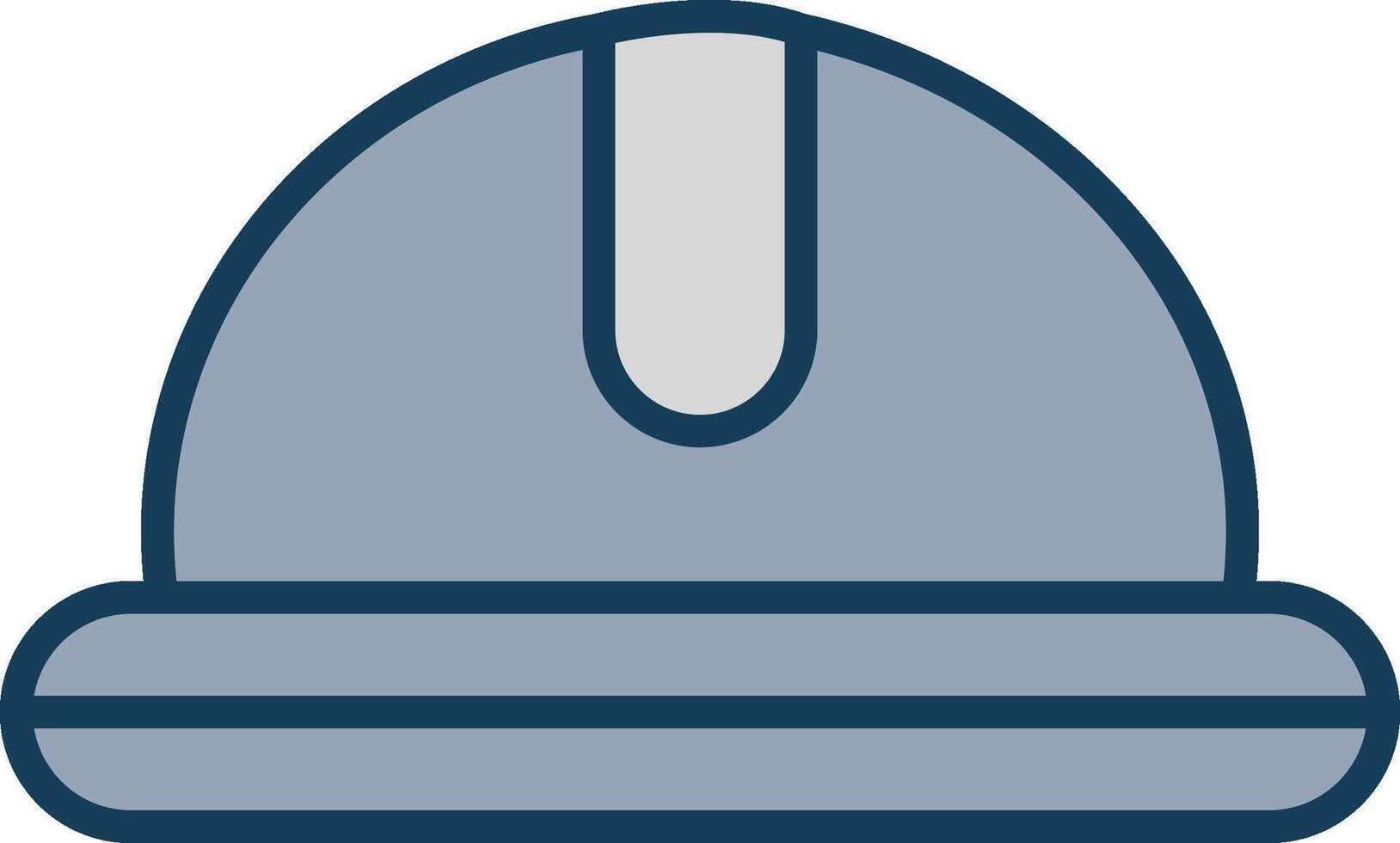 Helmet Line Filled Grey Icon vector