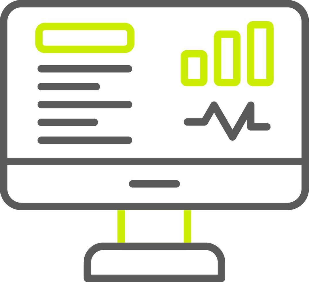 Dashboard Line Two Color Icon vector