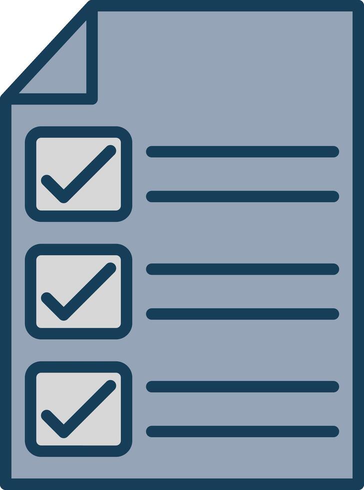 Check In Line Filled Grey Icon vector