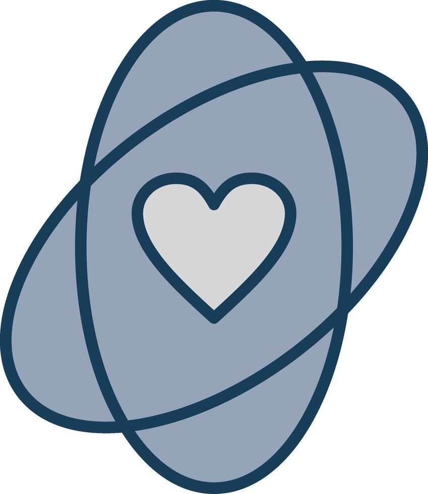 Values Line Filled Grey Icon vector