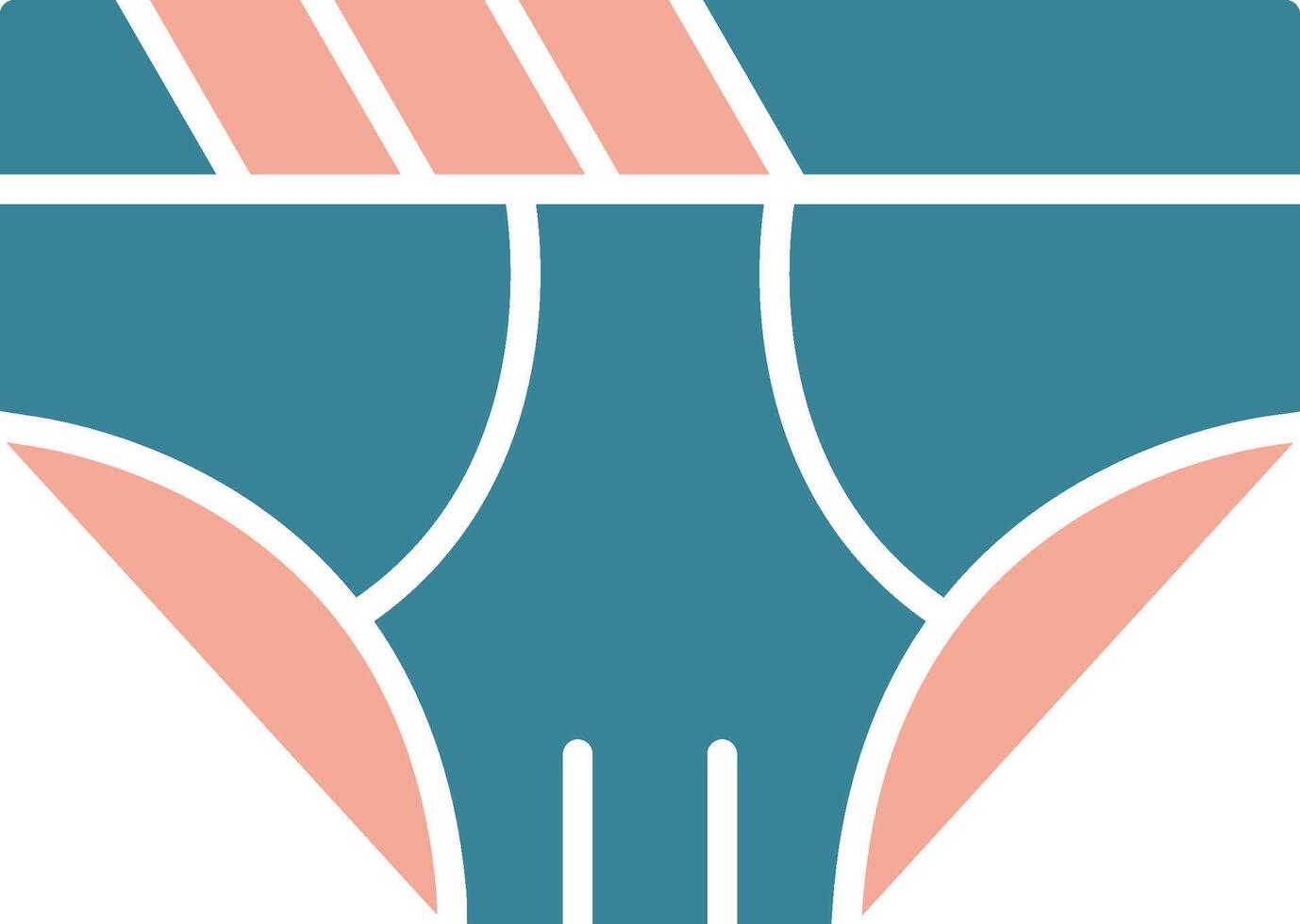 Underwear Glyph Two Color Icon vector