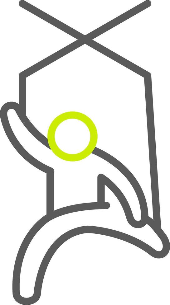 puppet Line Two Color Icon vector