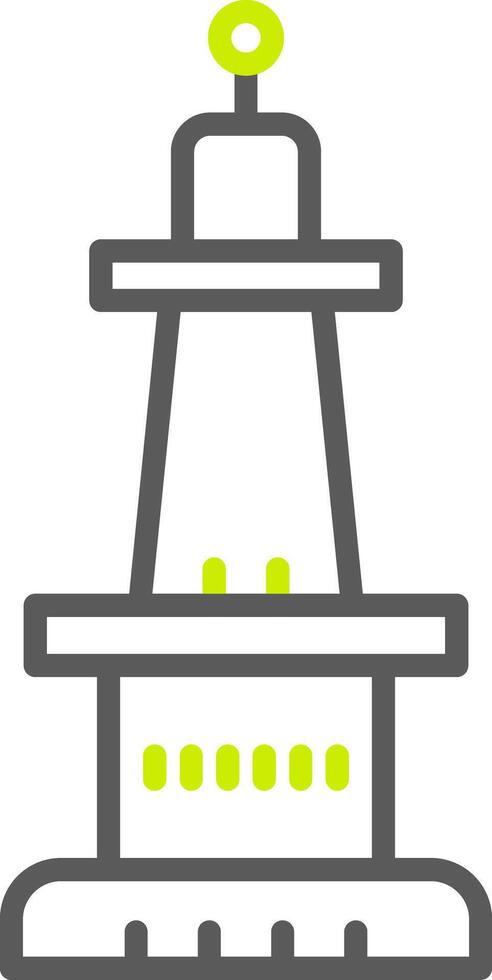 Monument Line Two Color Icon vector