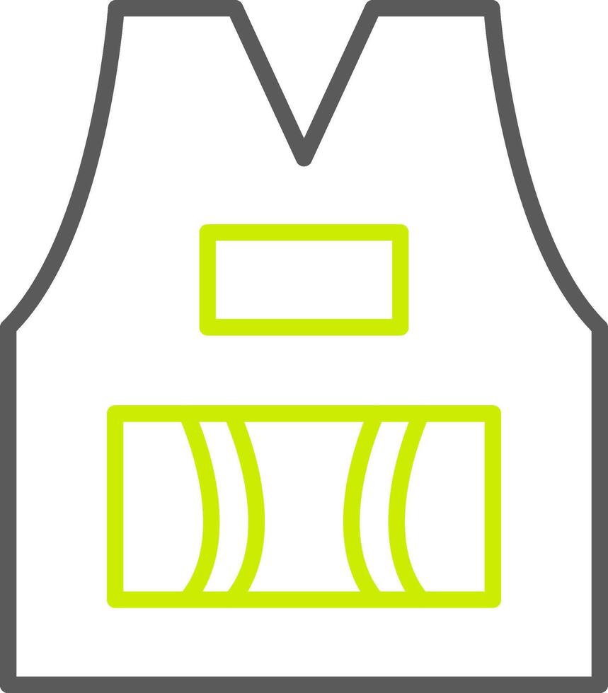 Sleeveless Line Two Color Icon vector