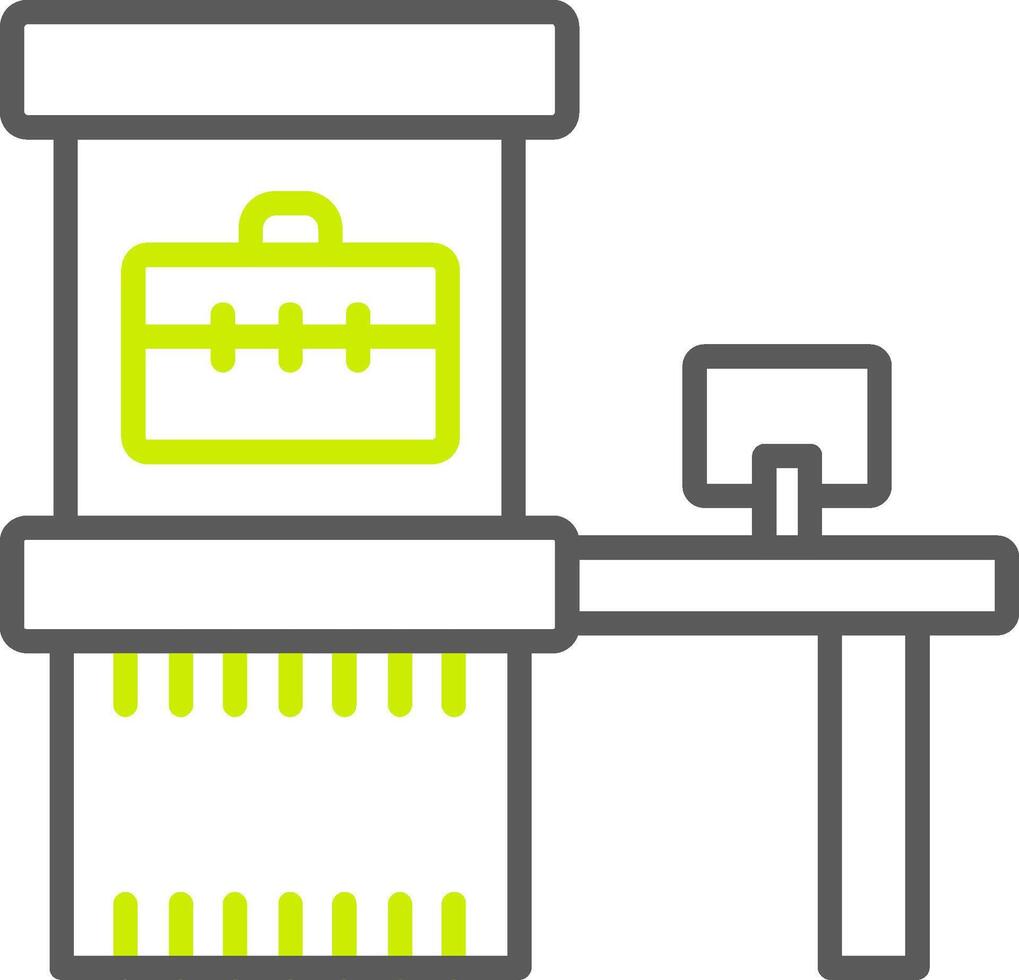 Scanner Line Two Color Icon vector