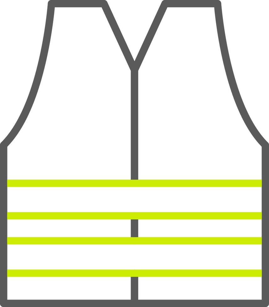 Sleeveless Line Two Color Icon vector