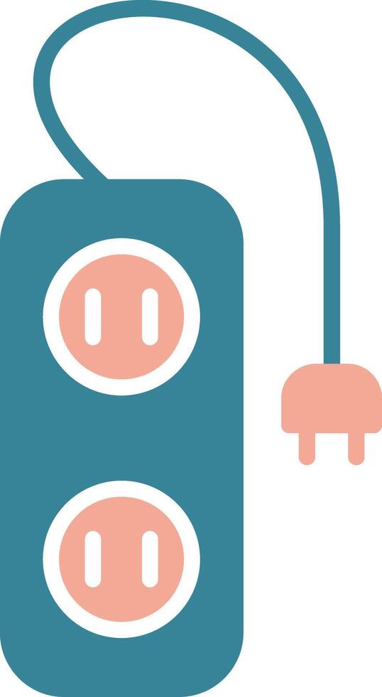 Extension Glyph Two Color Icon vector