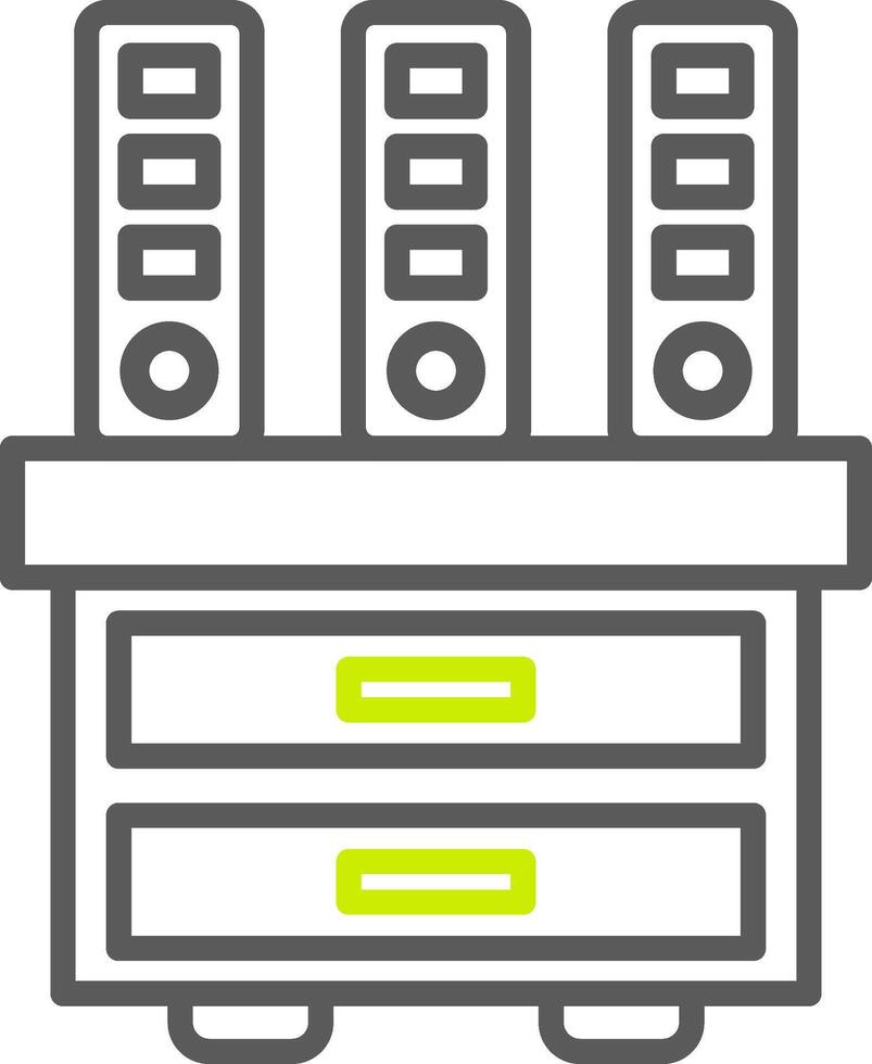Folders Line Two Color Icon vector