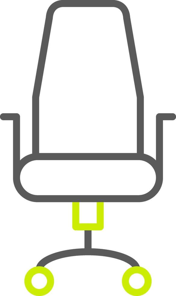 Chair Line Two Color Icon vector