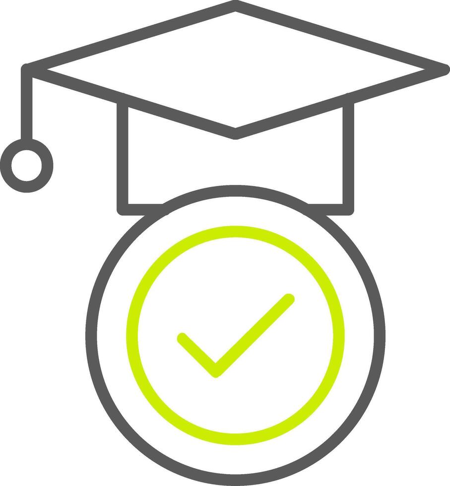 Education Line Two Color Icon vector