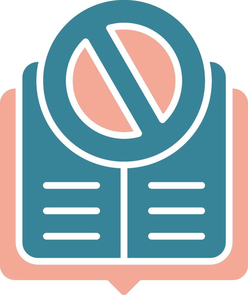 Rejected Glyph Two Color Icon vector