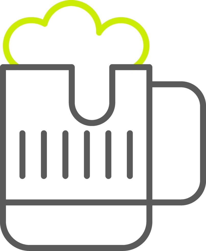 Beer Line Two Color Icon vector