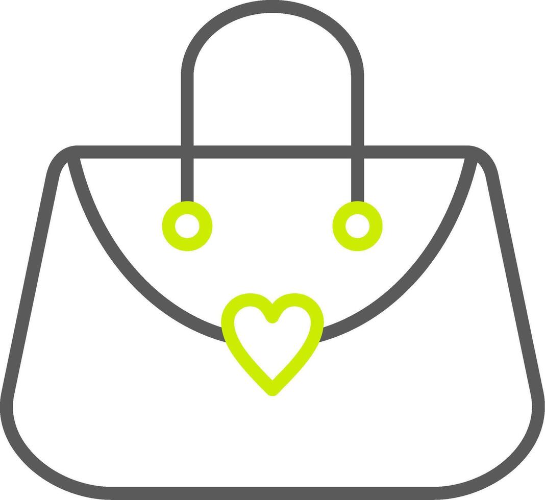 Purse Line Two Color Icon vector