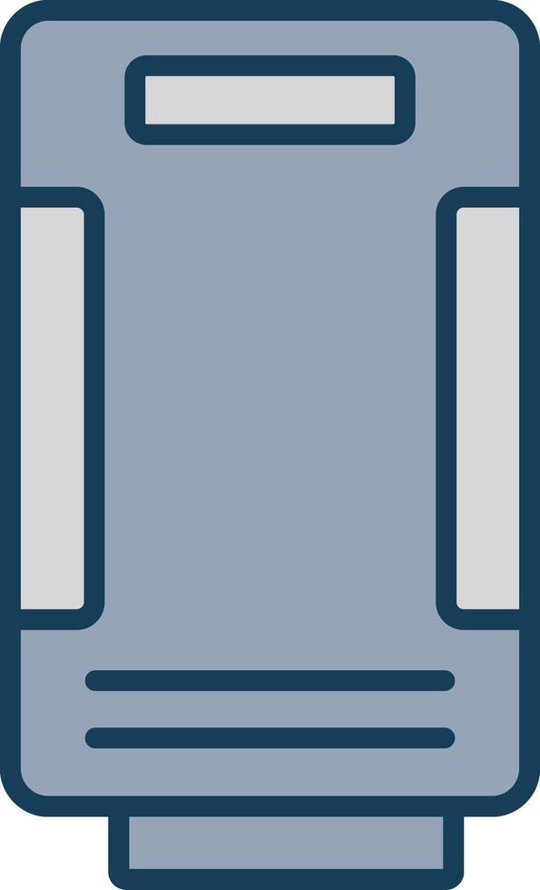 Air Purifier Line Filled Grey Icon vector