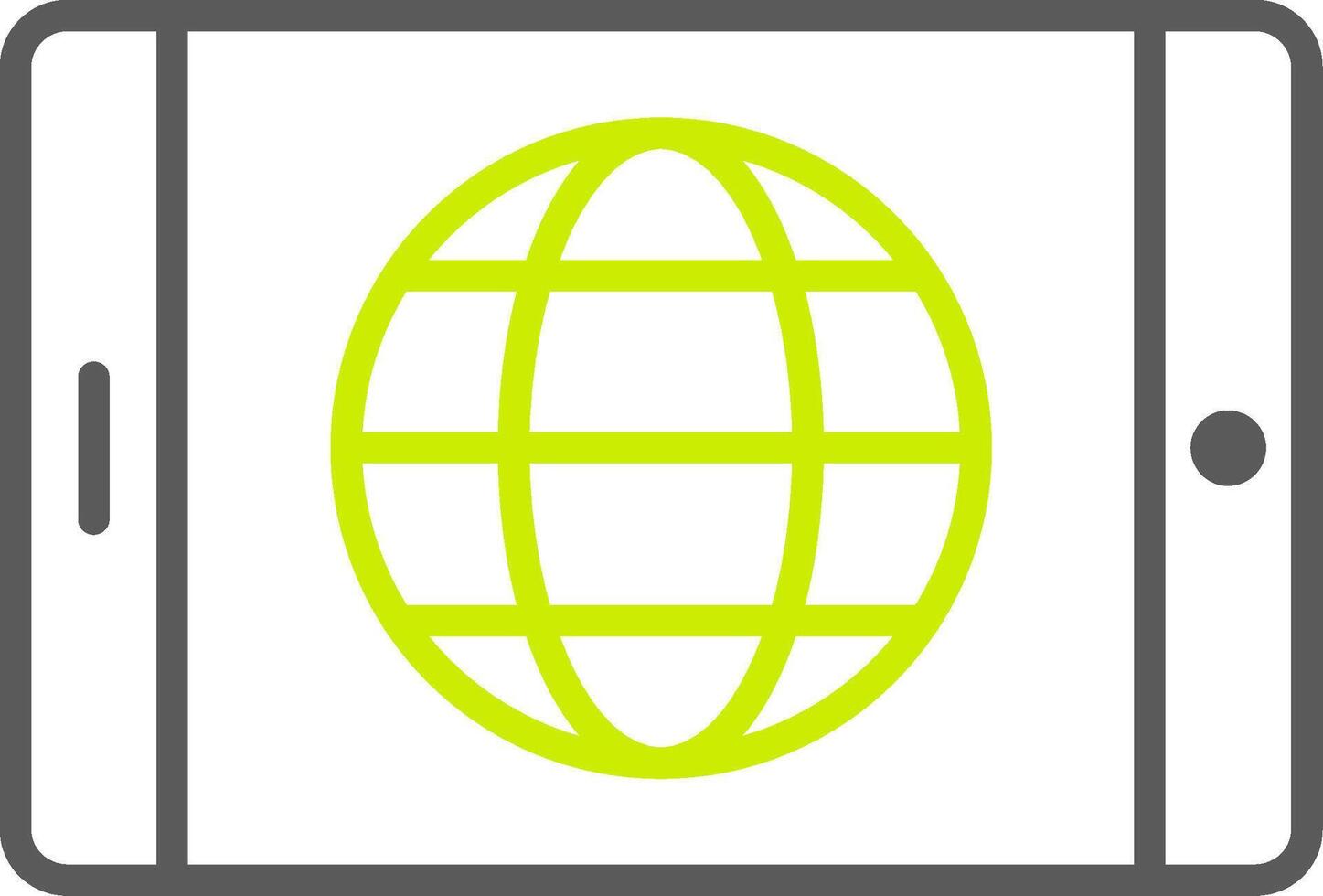 Tablet Screen Line Two Color Icon vector