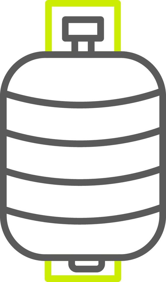 Tank Line Two Color Icon vector