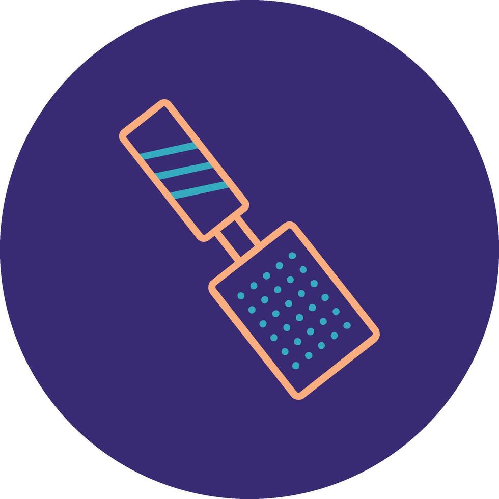 Grater Line Two Color Circle Icon vector