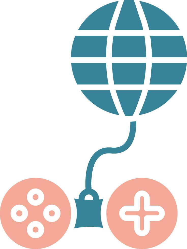 Internet Glyph Two Color Icon vector