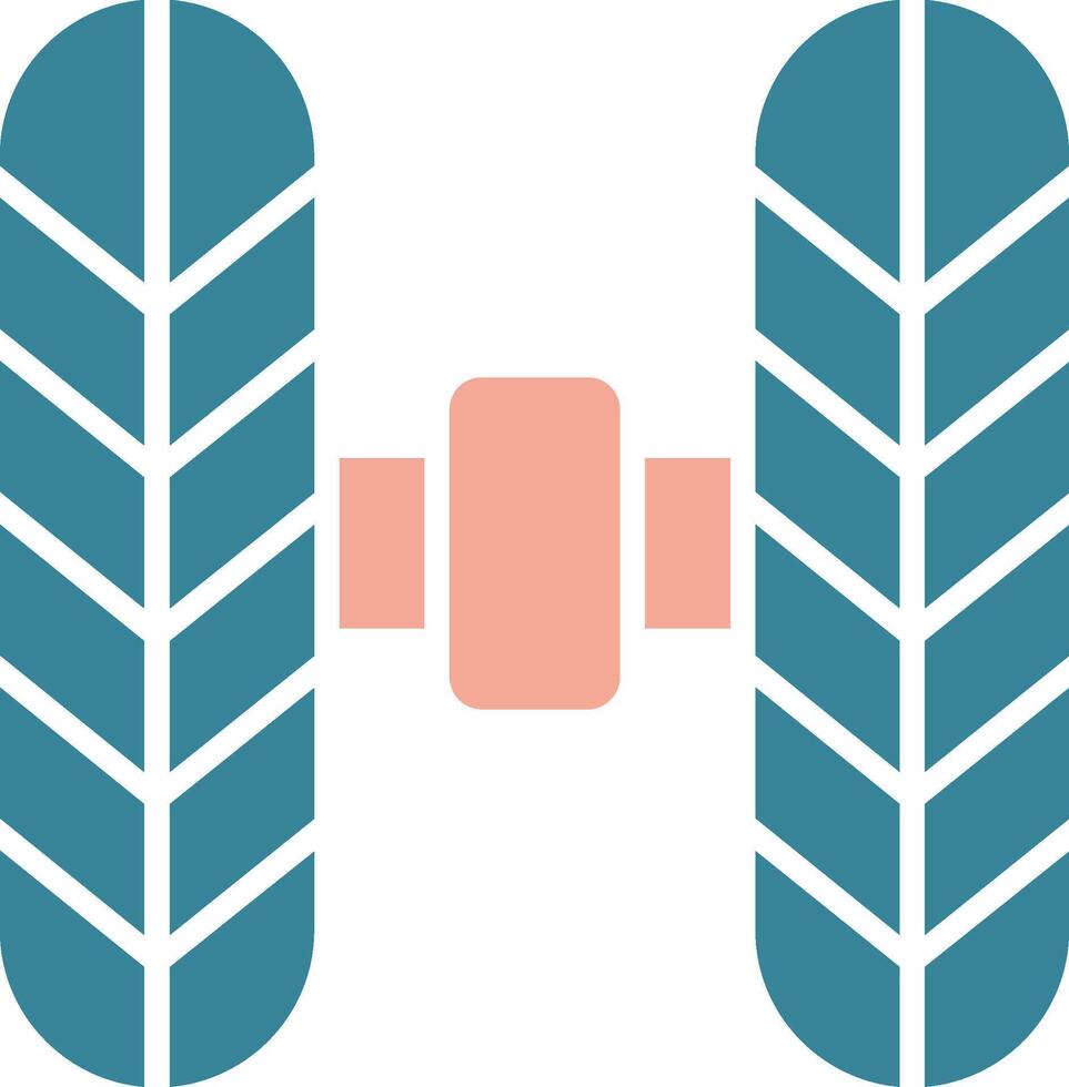 Wheel Alignment Glyph Two Color Icon vector