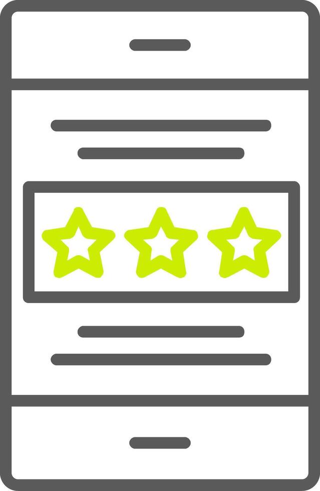 Rating Line Two Color Icon vector