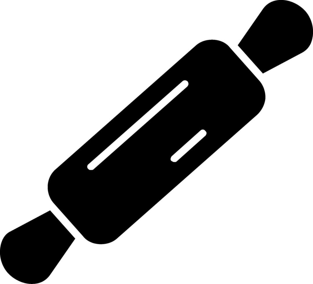 Rolling Pin Glyph Two Color Icon vector