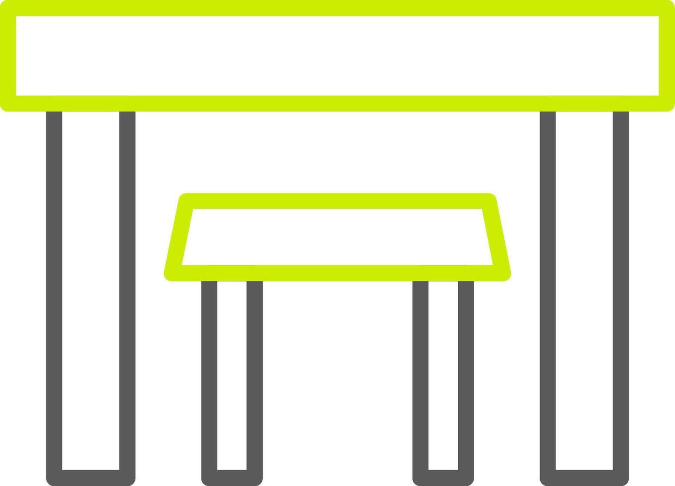 Tables Line Two Color Icon vector