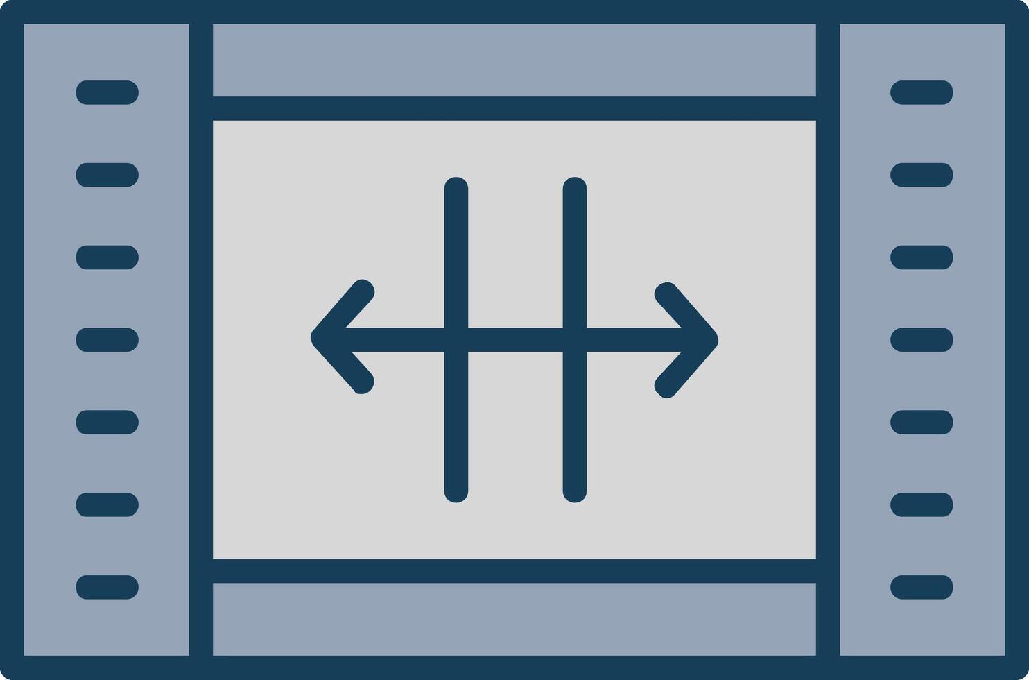Resize Line Filled Grey Icon vector