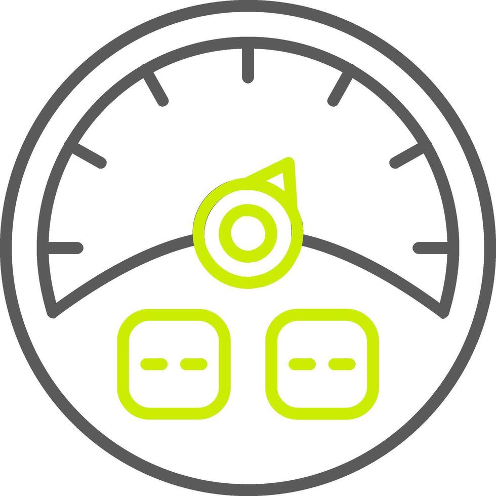 Gauge Line Two Color Icon vector