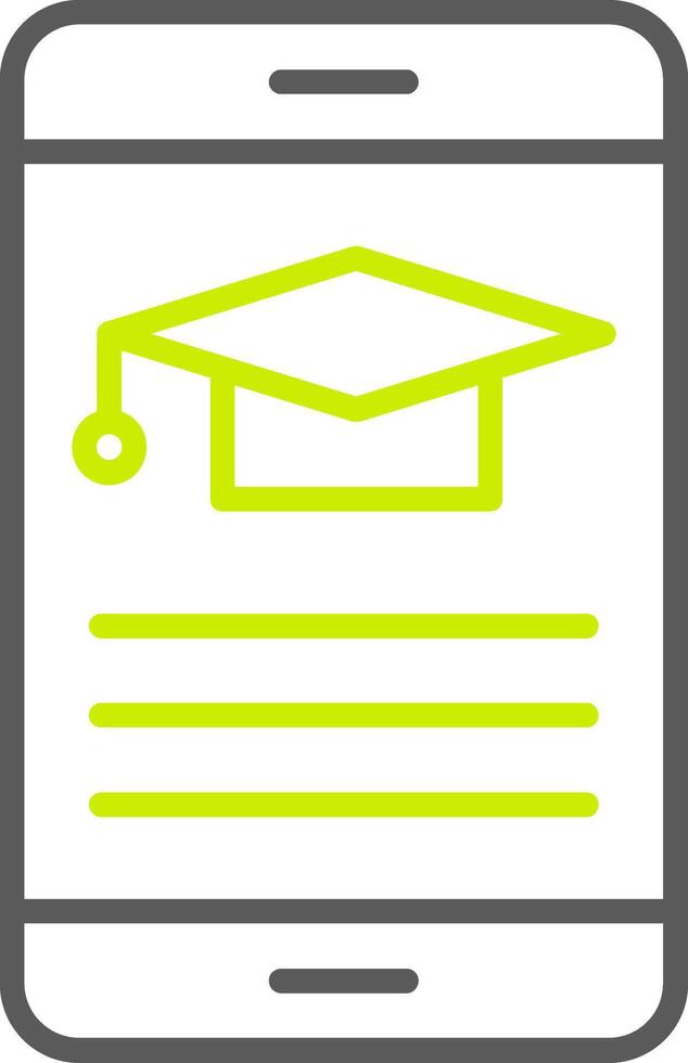 Elearning Line Two Color Icon vector