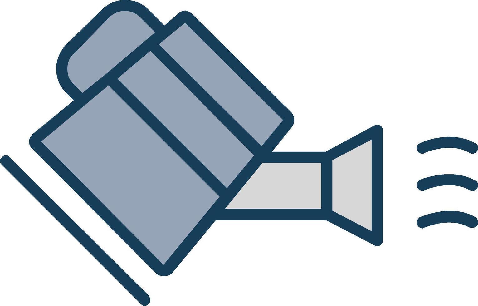Water Can Line Filled Grey Icon vector