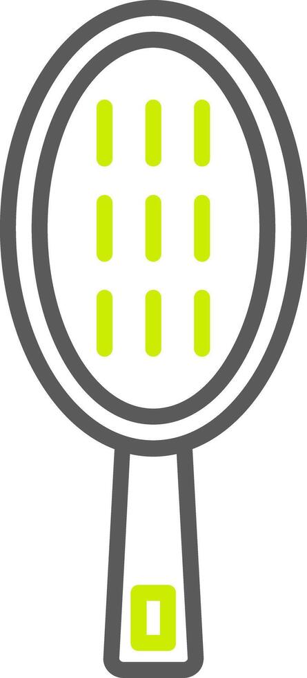 Hair Brush Line Two Color Icon vector