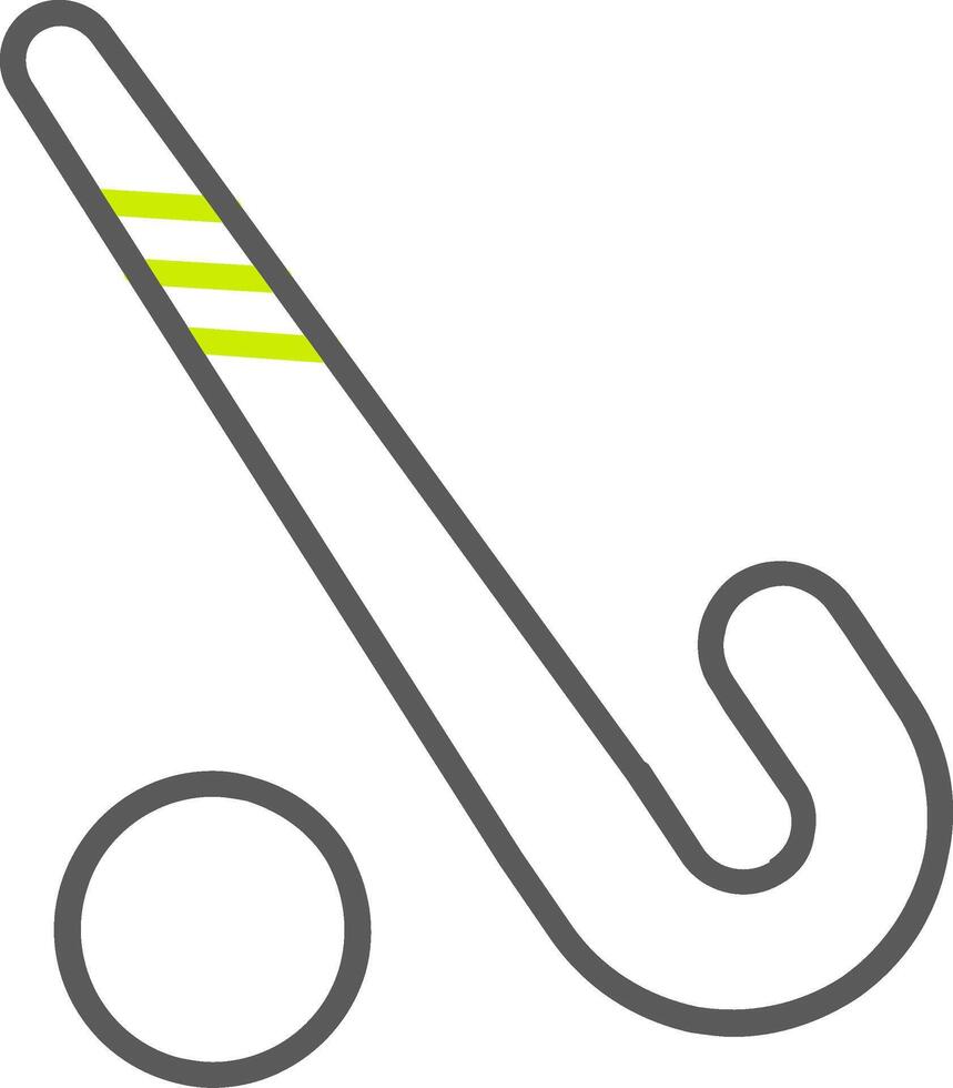 Hockey Line Two Color Icon vector