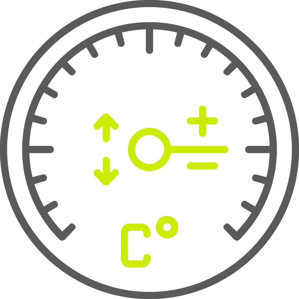 Gauge Line Two Color Icon vector