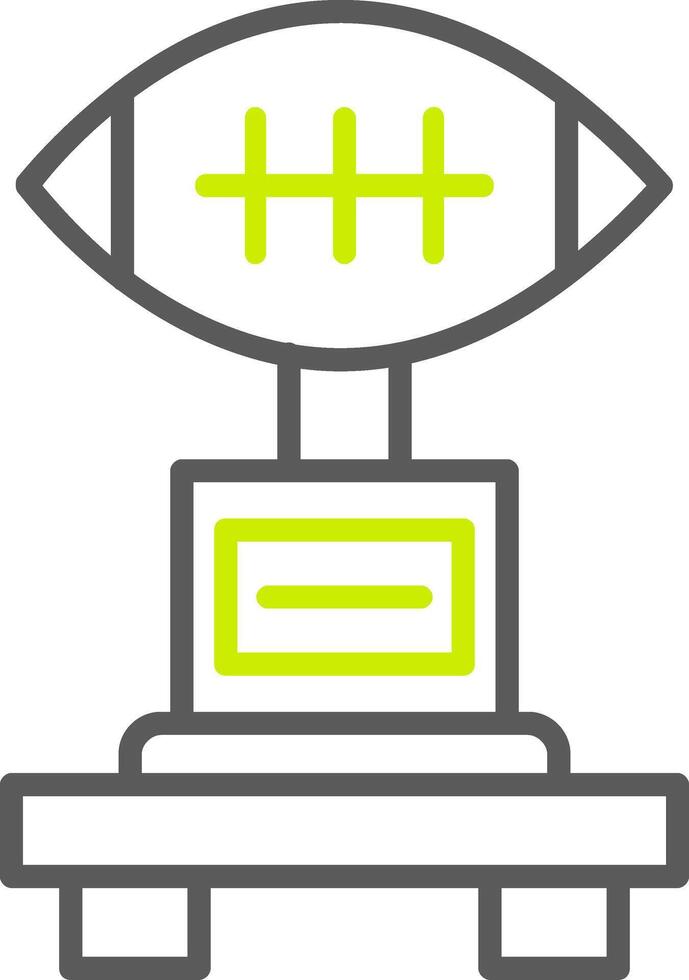 Football Line Two Color Icon vector