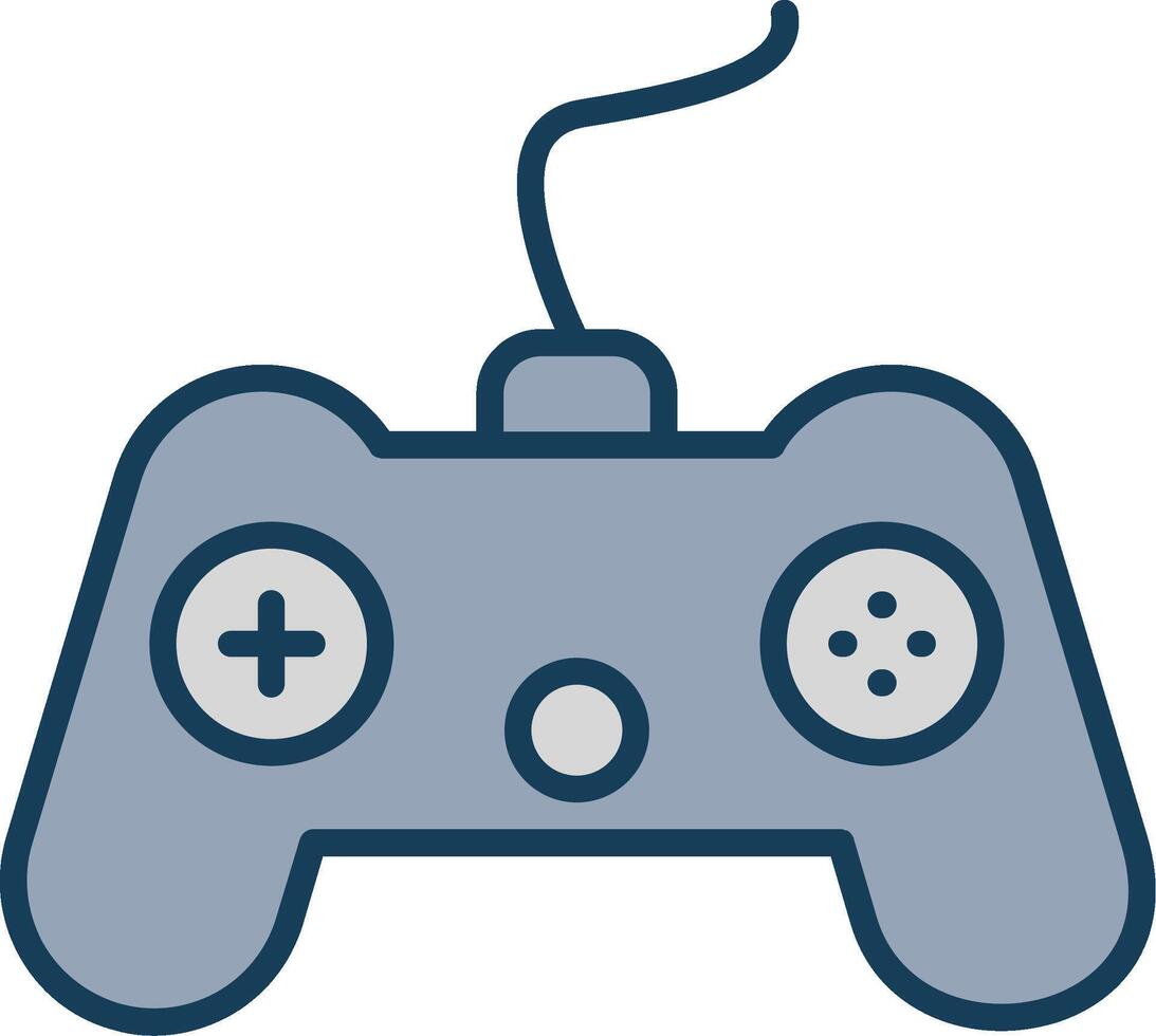 Console Line Filled Grey Icon vector
