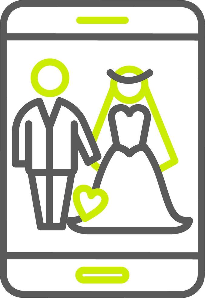 Together Line Two Color Icon vector